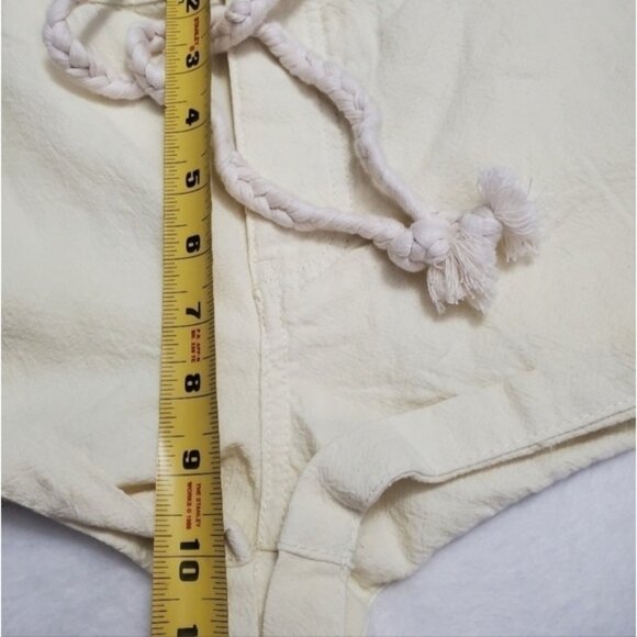NWT Harlow Coastal Linen Cotton Blend Shorts Yellow M - Picture 7 of 14